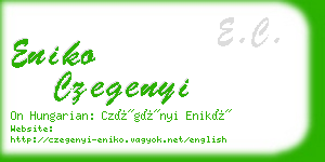 eniko czegenyi business card